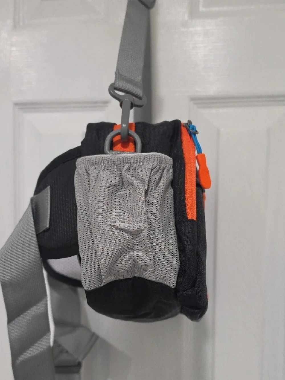 Black and Orange Large Women's Crossbody Bag